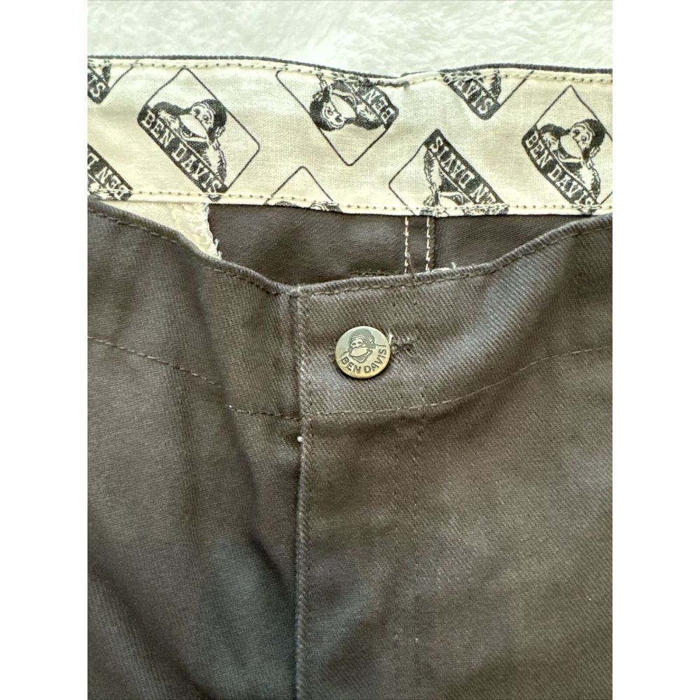 NEW Ben Davis 36 DARK GRAY Gorilla Cut - Wide Leg Baggy Grunge Skater Mens Denim - Picture 3 of 10